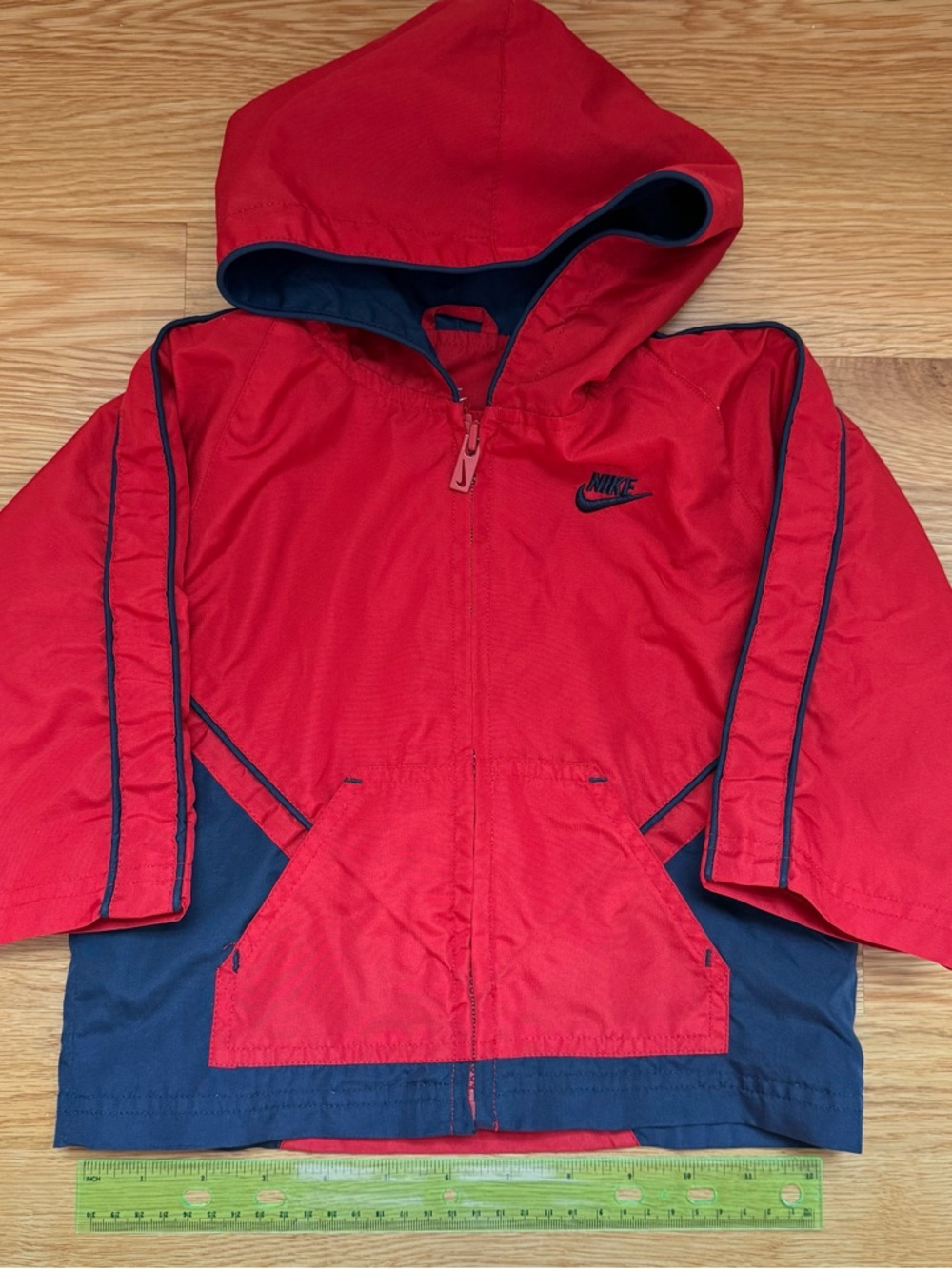 Nike Kids' Red Hooded Windbreaker Jacket (18 months)